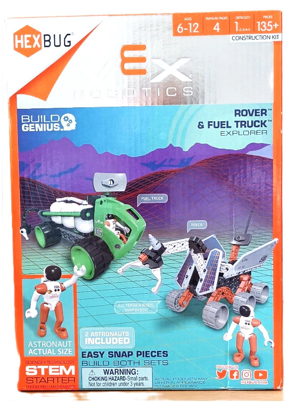 HEXBUG VEX Robotics Rover & Fuel Truck Explorer STEM Starter Kit