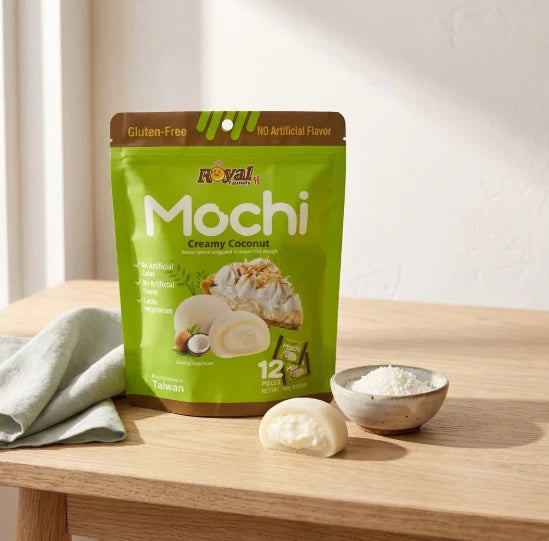 Royal Family Mochi Soft and Chewy Dessert with Creamy Filling 180g Each
