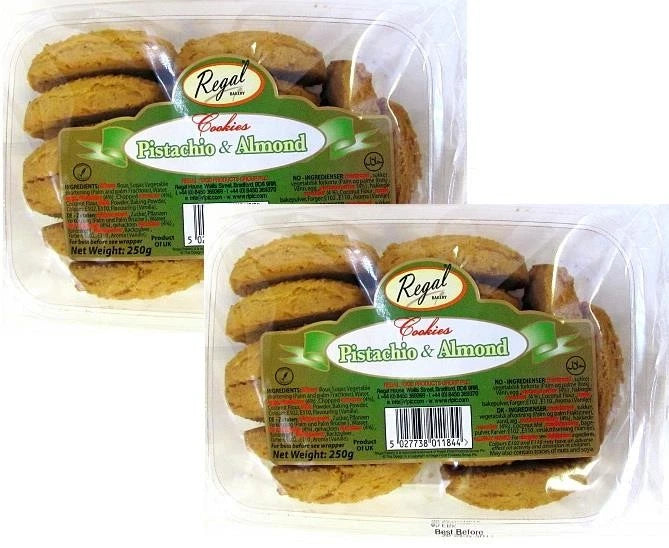 Regal BAKERY 12 Pistachio Cookies (Pack of 2)