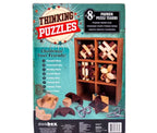 Think Box Thinking Puzzles With 8 Wooden and Iron Teasers (10+ Years)