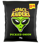 Space Raiders Pickled Onion Crisps, Baked not Fried 70g Pack of 20