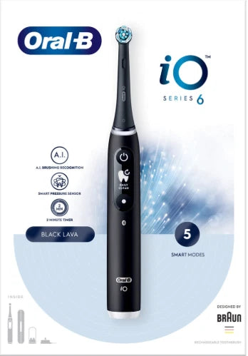 Oral-B iO Series 6 Ultimate Clean Electric Toothbrush, Black