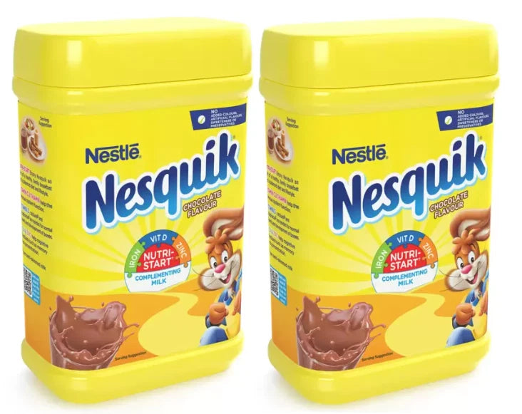Nesquik Chocolate Flavoured Milkshake Powder 1kg Tub Pack (2 Pack)