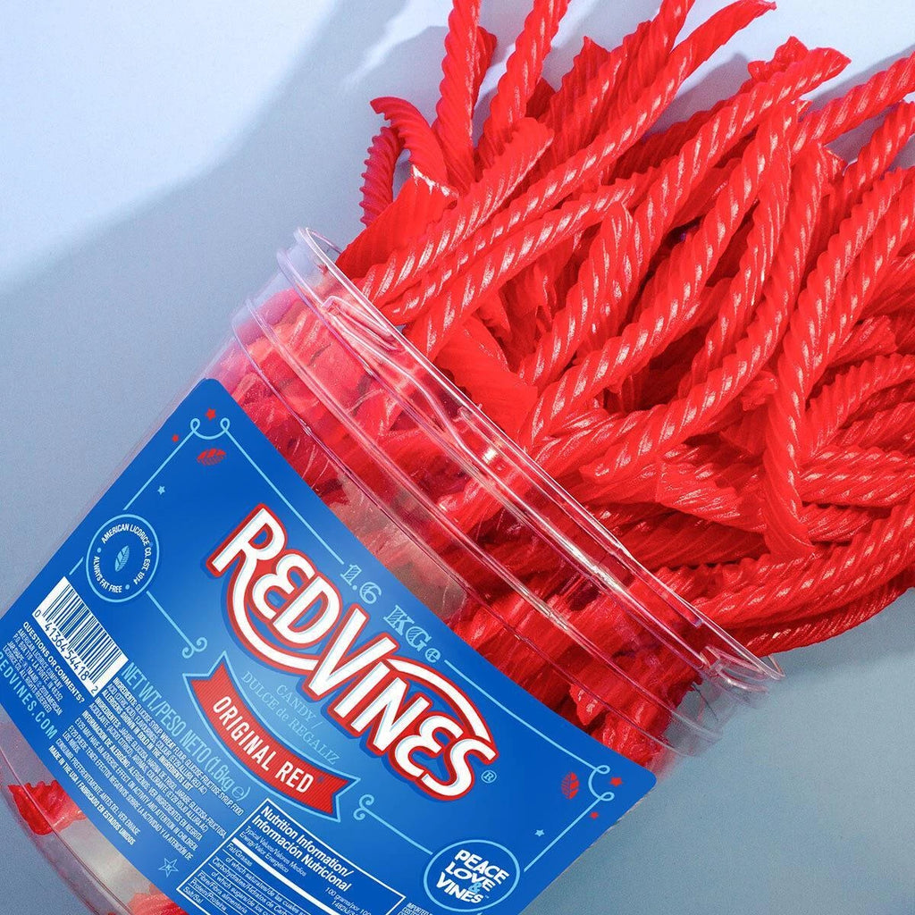Red Vines Original Red Liquorice Twists 1.6kg Tub