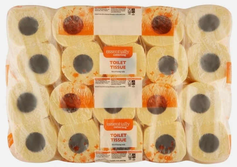 2Ply Toilet Rolls Quilted Embossed Paper Luxury Soft Tissue 40 Rolls Pack