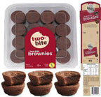 Two Bite Brownies Rich Moist Chewy Decadent Sweet Chocolate Cakes Pack of 1.36kg