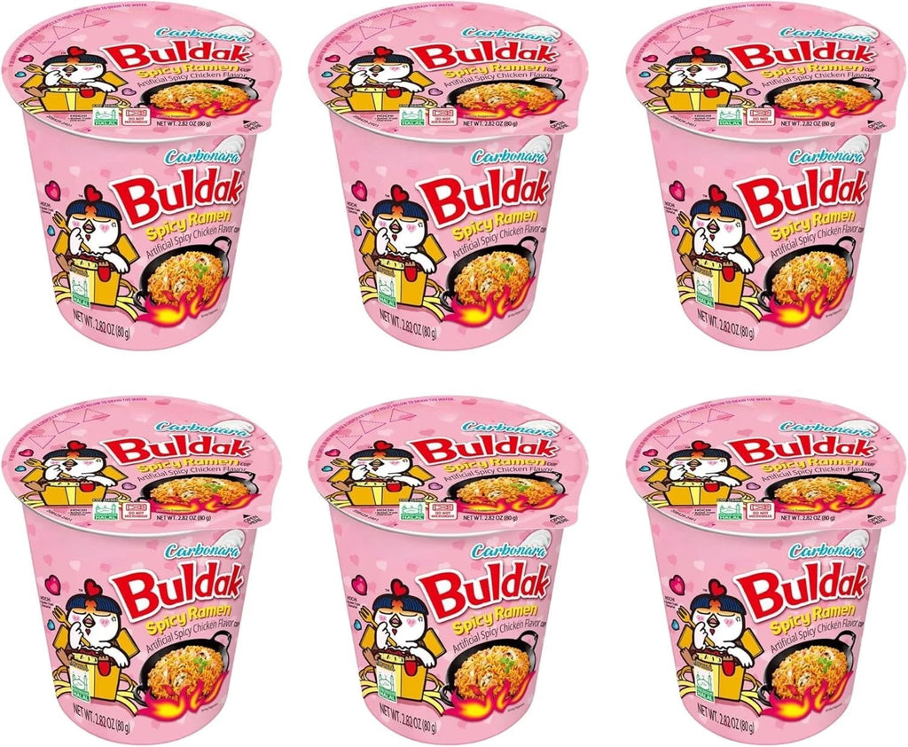 Buldak Spicy Ramen Hot Chicken Flavour Cup 80g x 6