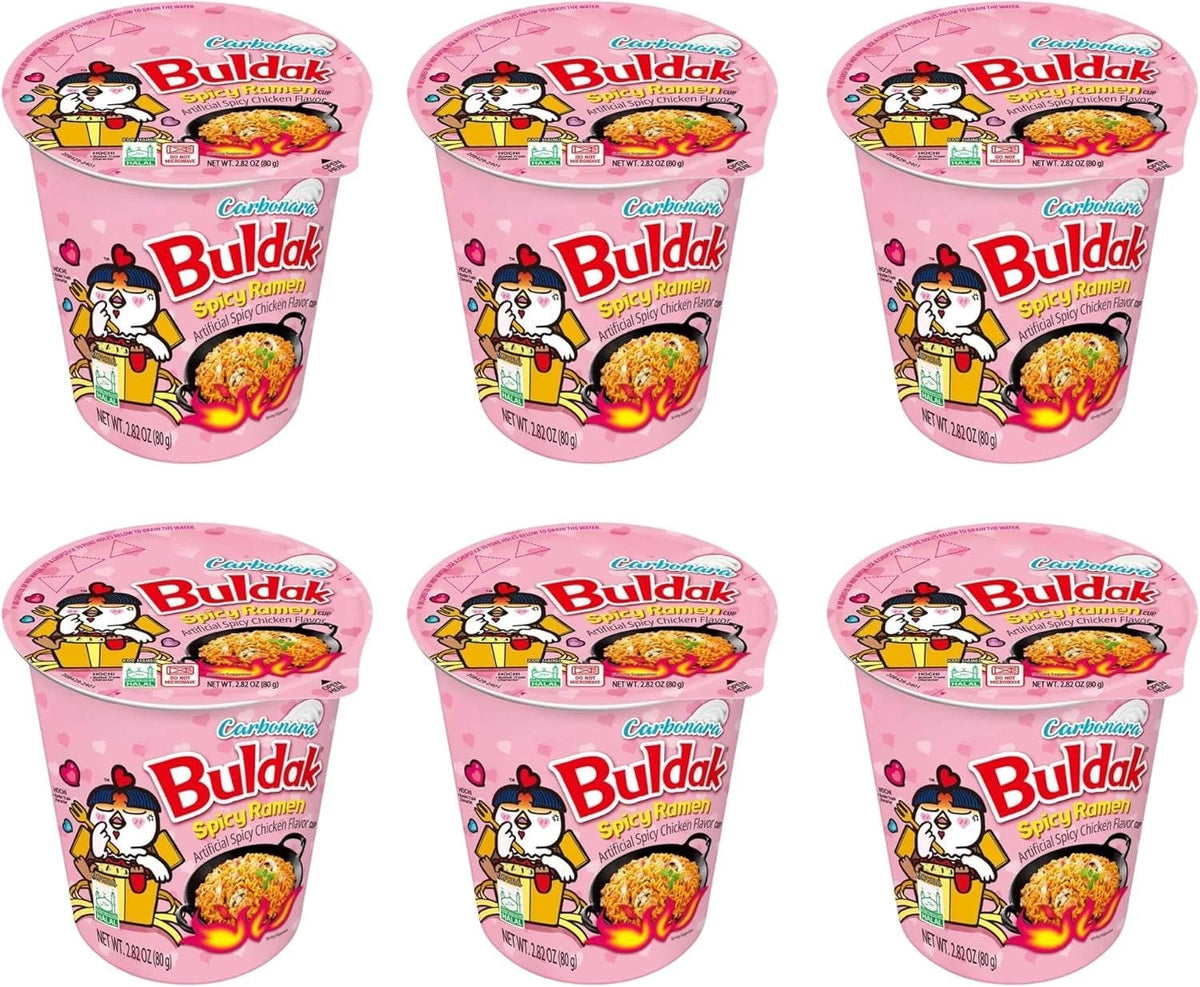 Buldak Spicy Ramen Hot Chicken Flavour Cup 80g x 6