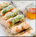 Longdan Vietnamese Rice Paper Round 22cm 500g Pack of 1 for Spring Rolls