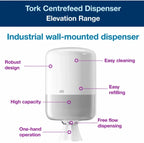 Tork Centrefeed Hand Towel Dispenser M2 Bathroom Toilet Paper Roll Holder White