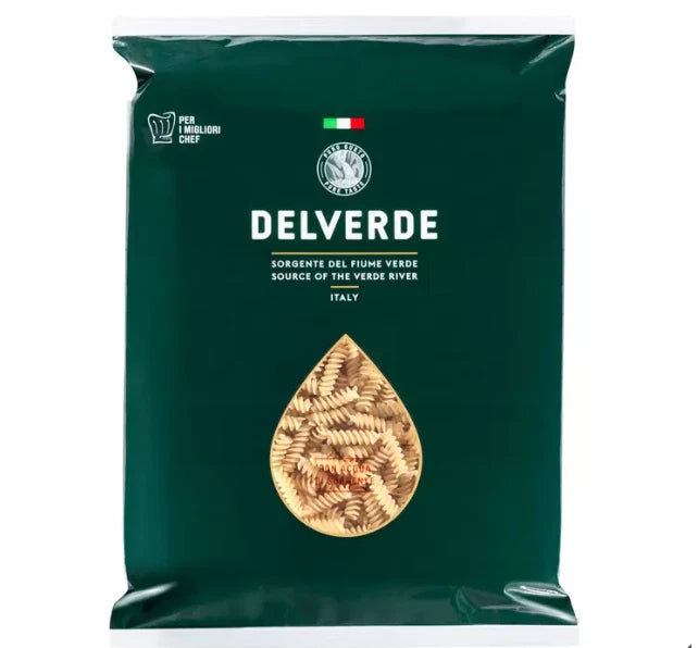 Delverde Fusilli Italian Durum Wheat Semolina Pasta Verde River 3kg