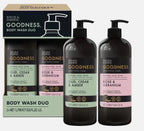 Baylis & Harding Goodness Body Wash Oud Cedar Amber + Rose Geranium Pack 2 x 1L