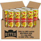 Bestin Bites Chilli & Lime Flavour Crisp Snack 140g Pack of 12 Tubes