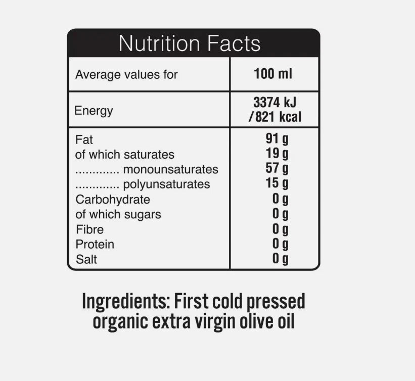Terra Delyssa Organic Cold-pressed Extra Virgin Olive Oil Rich Bottle Pack 2x1L