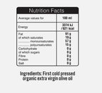 Terra Delyssa Organic Cold-pressed Extra Virgin Olive Oil Rich Bottle Pack 2x1L