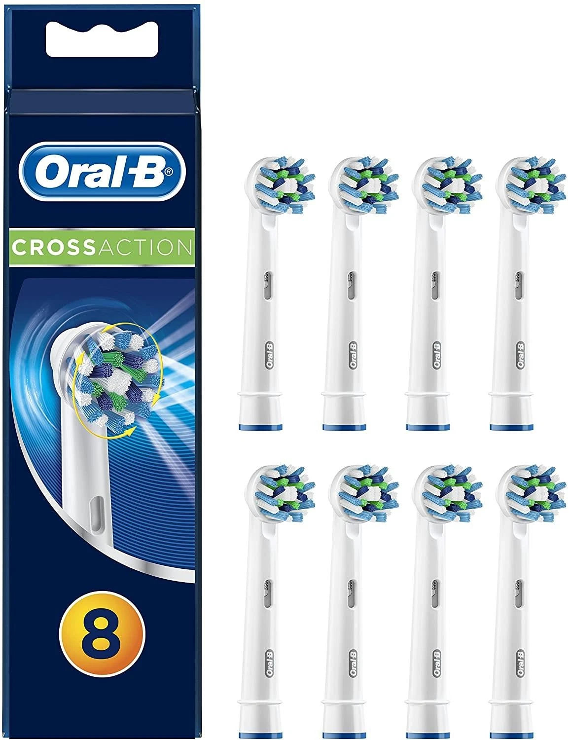 Oral B Cross Action Brushheads EB50 8 Pack