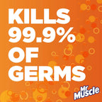 Mr Muscle Kitchen Cleaner, Platinum Antibacterial Spray, Citrus, 750ml Pack of 6