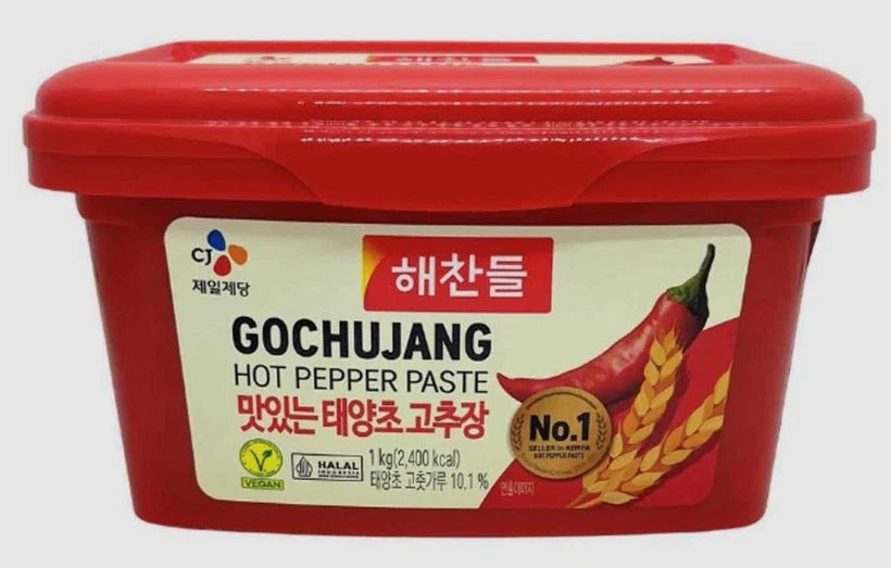 CJ Haechandle Gochujang Hot Red Chilli Pepper Paste Medium Hot in 2 Tube 1kg