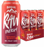 Rubicon Raw Energy Cherry Burst Drink Can 500ml x 12