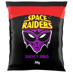 Space Raiders Saucy BBQ Crisps Baked not Fried 30g Pack of 36