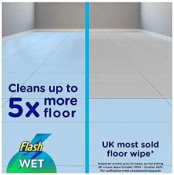 FLASH Speed-Mop Starter Kit 4 Dry Sweeping Pads, 4 Wet Mopping Cloths Refill