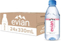Evian Natural Mineral Spring Water 330ml Pack of 24
