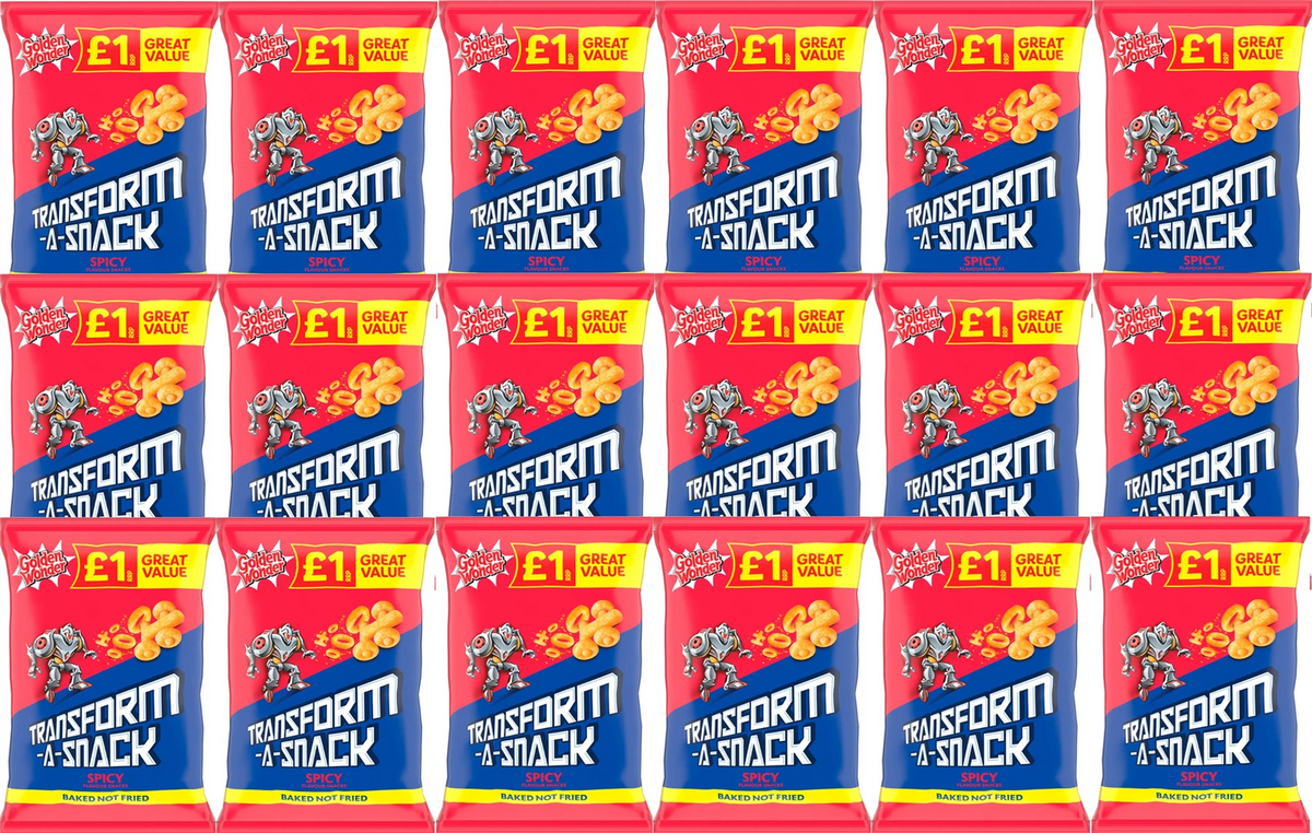 Golden Wonder Transform-A-Snack Spicy Flavour Snacks 56g Pack of 18