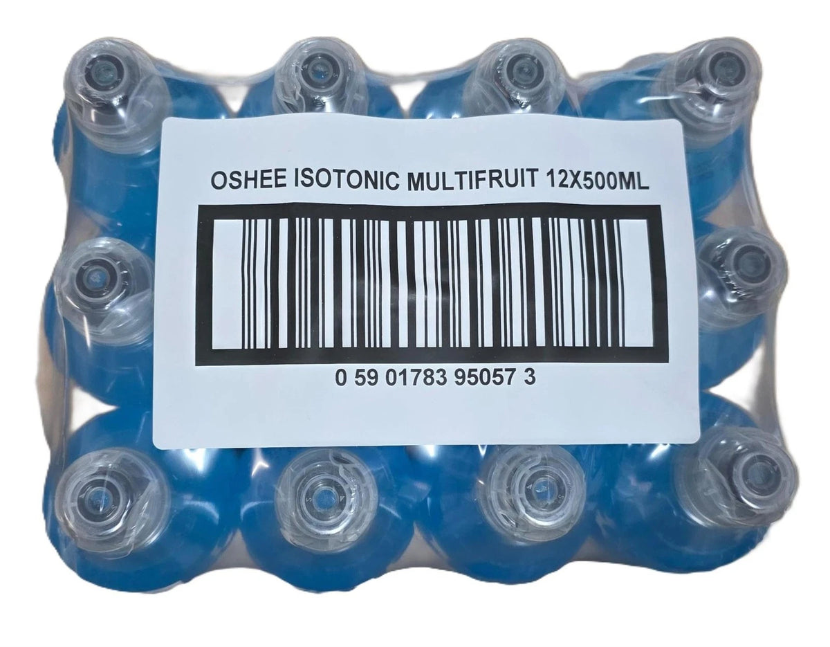 Oshee Multifruit Isotonic Drink, 12 x 500ml Electrolyte & Hydration Drink