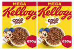 Kellogg's Coco Pops Chocolate Breakfast Cereal, 650g Pack of 2
