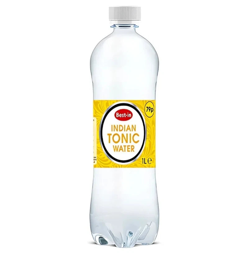 Indian Tonic Water 1L Pack of 12 Bottles Sparkling Tonic Water Mixer