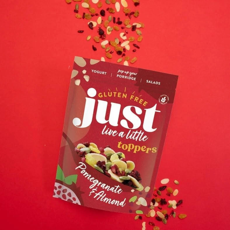 Just Pomegranate & Almond Topper Seeds Cereal Granola Salad Gluten Free Pack 1kg