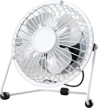 Fine Elements COL1263 4" Desk Fan, Portable 2.5W Table Fan White