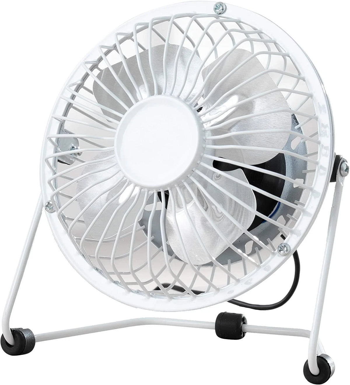 Fine Elements COL1263 4" Desk Fan, Portable 2.5W Table Fan White