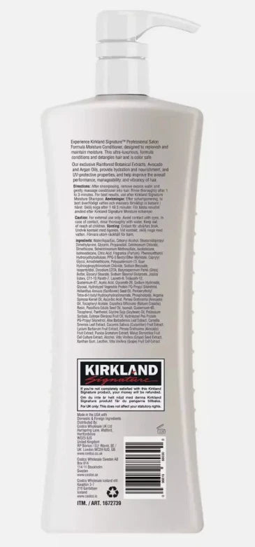 Kirkland Signature Professional Salon Formula Moisture Shampoo Conditioner Pack