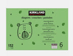 Kirkland Signature Baby Diapers Size 6 Nappy 16+kg Breathable Pack 132 Nappies