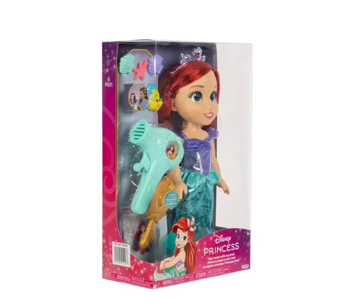 Disney Princess Large Doll and Hair Play Set Elsa Ariel Rapunzel Belle Moana