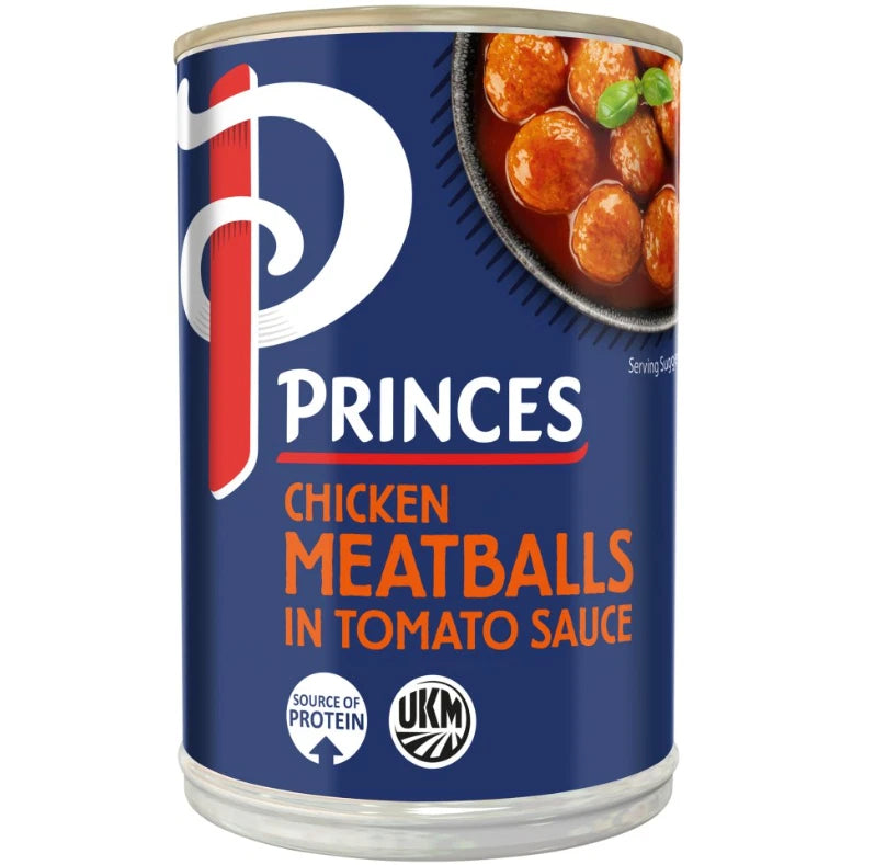 Chicken Meatballs in Tomato Sauce Princes Quick & Tasty 370g Pack of 6