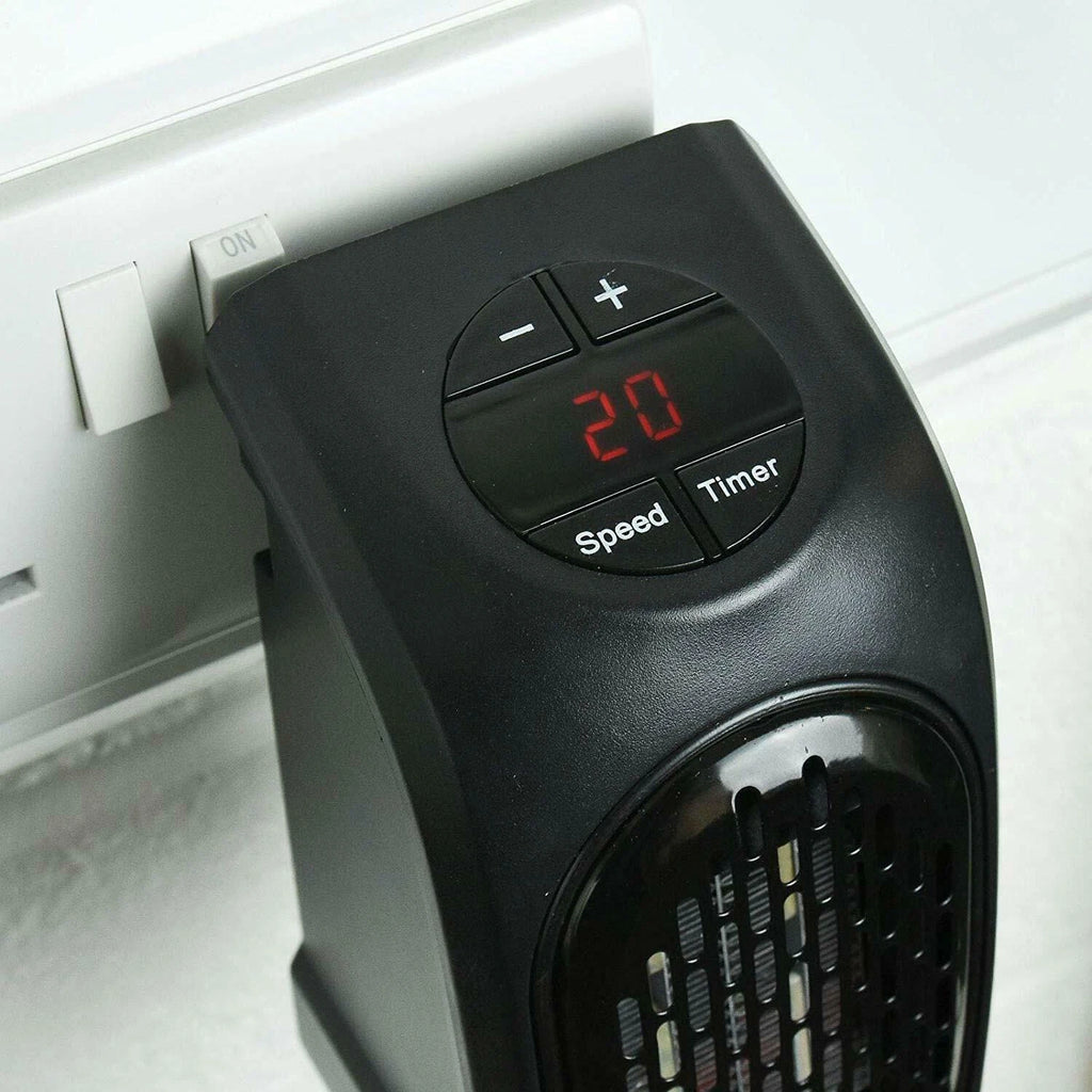 Electric Heater Plug In To Wall Socket - 400w Portable Heating