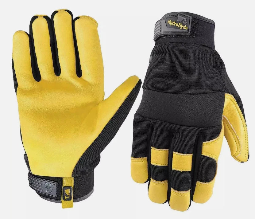 Wells Lamont Hydra Hyde Leather Work Gloves Safety Waterproof Size L Pack 3Pairs