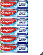 Colgate Advanced White Whitening Toothpaste Whiter Teeth - Pack of 6 x 125ml