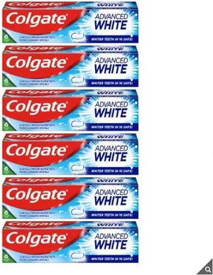 Colgate Advanced White Whitening Toothpaste Whiter Teeth - Pack of 6 x 125ml