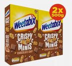 Weetabix Crispy Minis Chocolate Chip Breakfast Wholegrain Cereal Pack 2 x 500g
