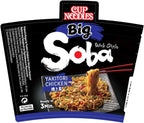 Nissin Soba Yakitori Chicken Instant Wok Style Noodles Pot 89g (Pack of 8)