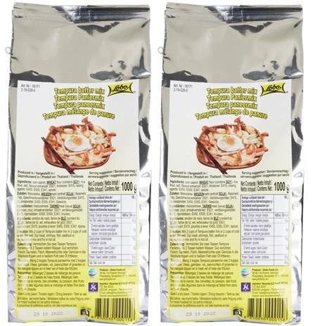 Tempura Batter Mix, 1kg, Pack of 2 Crispy Light and Fluffy Coating