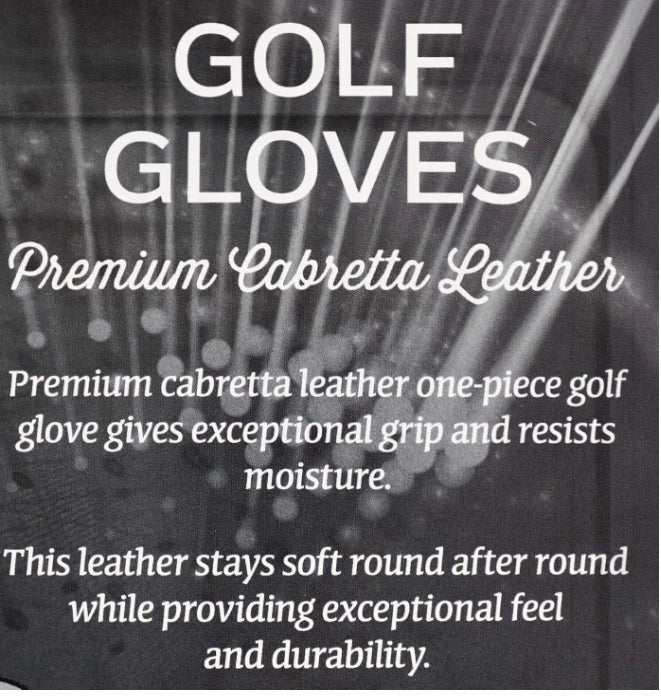 Kirkland Signature Golf Gloves Premium Cabretta Leather, Medium (4 Count)