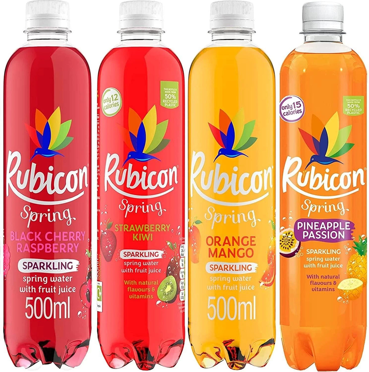 Rubicon Sparkling Spring Sugar Free Mixed Pack 16 x 500ml