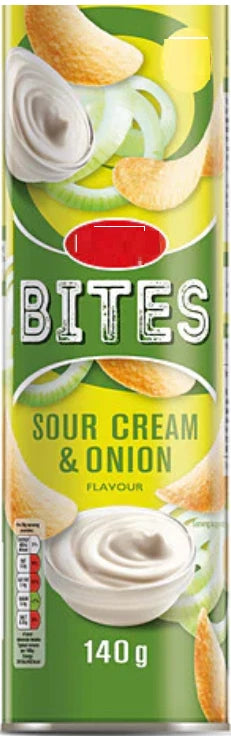 Bestin Bites Stacks Sour Cream and Onion Flavour Crisp Snack 140g x 12