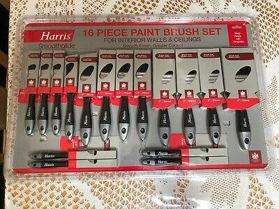Harris Smoothglide 16 Piece Paint Brush Set, 0.5", 1", 1.5", 2", 3"