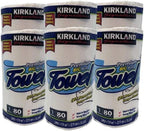 Kirkland Kitchen Towel Thick Absorbent 80 Large Sheets 6 Rolls