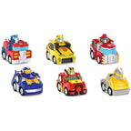 Transformers Rescue Bots Academy Vehicles Pull Back Cars 6 Pack Toy